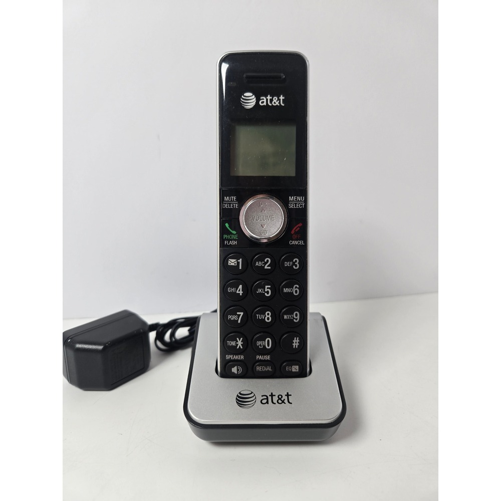 AT&T Cordless Handset Phone Black Silver Replacement Expansion Unit Charging